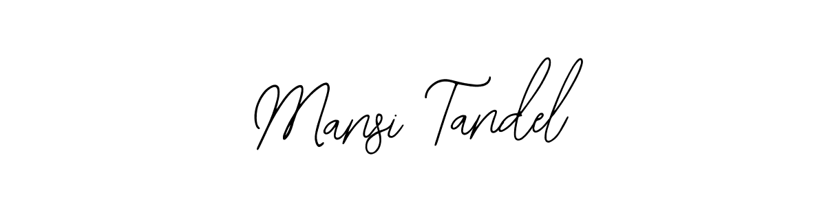 How to make Mansi Tandel name signature. Use Bearetta-2O07w style for creating short signs online. This is the latest handwritten sign. Mansi Tandel signature style 12 images and pictures png