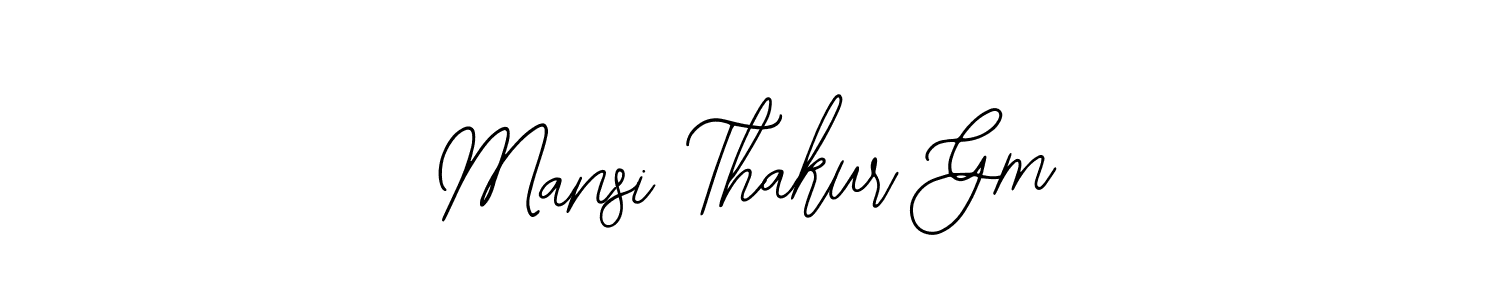 Also we have Mansi Thakur Gm name is the best signature style. Create professional handwritten signature collection using Bearetta-2O07w autograph style. Mansi Thakur Gm signature style 12 images and pictures png