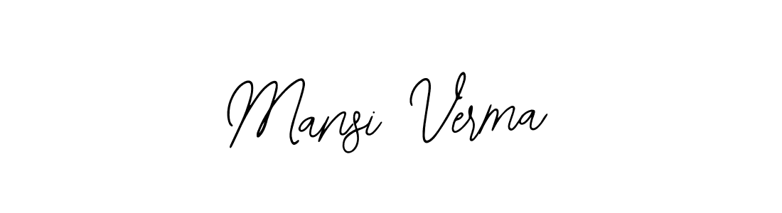 Also You can easily find your signature by using the search form. We will create Mansi Verma name handwritten signature images for you free of cost using Bearetta-2O07w sign style. Mansi Verma signature style 12 images and pictures png