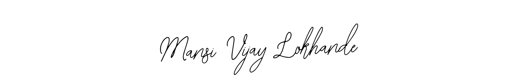 Make a beautiful signature design for name Mansi Vijay Lokhande. Use this online signature maker to create a handwritten signature for free. Mansi Vijay Lokhande signature style 12 images and pictures png
