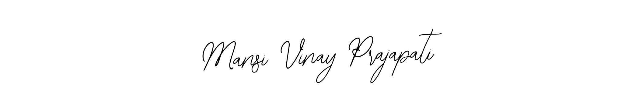 You should practise on your own different ways (Bearetta-2O07w) to write your name (Mansi Vinay Prajapati) in signature. don't let someone else do it for you. Mansi Vinay Prajapati signature style 12 images and pictures png