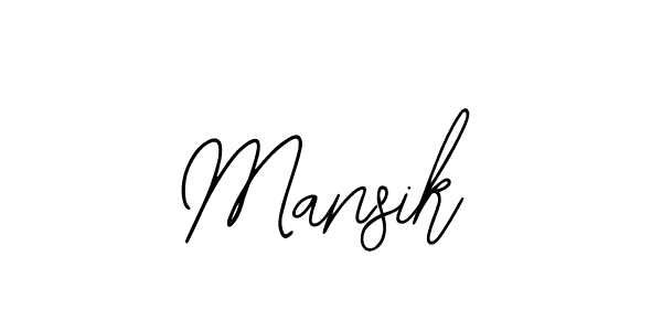 Design your own signature with our free online signature maker. With this signature software, you can create a handwritten (Bearetta-2O07w) signature for name Mansik. Mansik signature style 12 images and pictures png