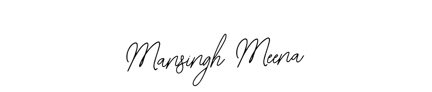 Create a beautiful signature design for name Mansingh Meena. With this signature (Bearetta-2O07w) fonts, you can make a handwritten signature for free. Mansingh Meena signature style 12 images and pictures png