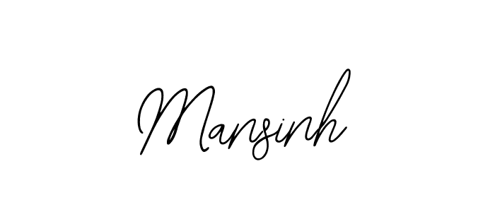 How to make Mansinh signature? Bearetta-2O07w is a professional autograph style. Create handwritten signature for Mansinh name. Mansinh signature style 12 images and pictures png