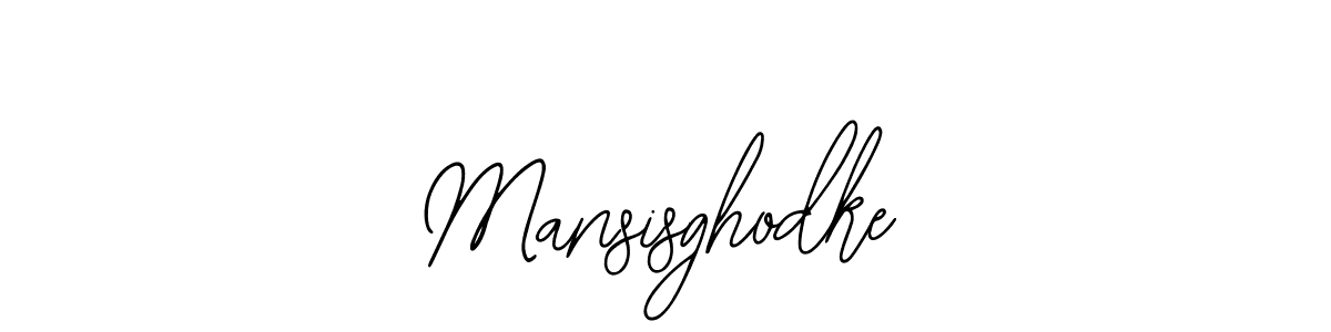 Design your own signature with our free online signature maker. With this signature software, you can create a handwritten (Bearetta-2O07w) signature for name Mansisghodke. Mansisghodke signature style 12 images and pictures png