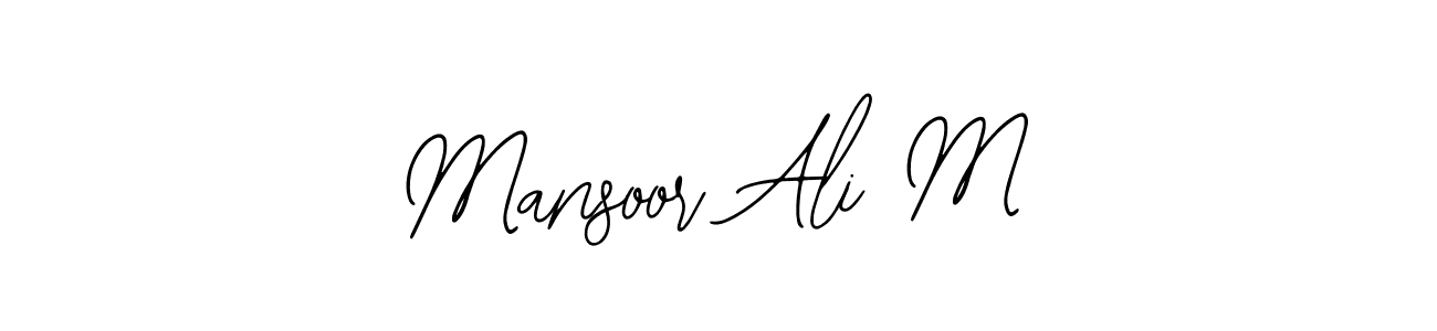 How to Draw Mansoor Ali M signature style? Bearetta-2O07w is a latest design signature styles for name Mansoor Ali M. Mansoor Ali M signature style 12 images and pictures png