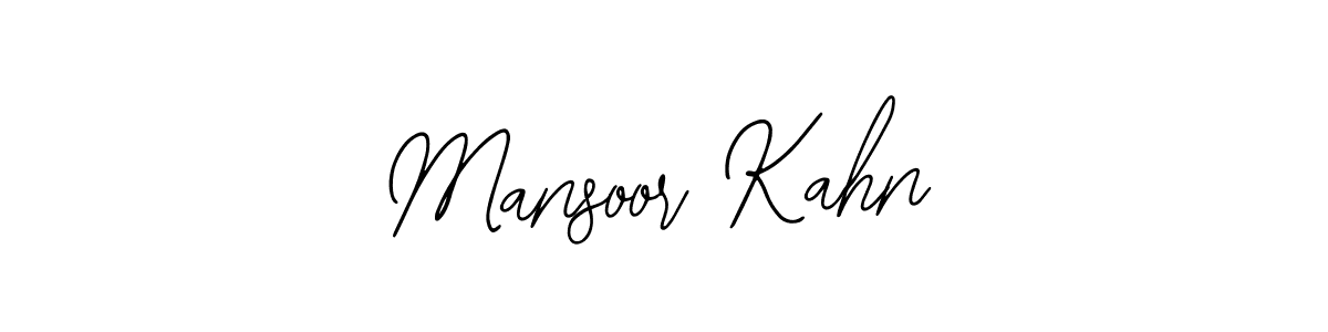 Use a signature maker to create a handwritten signature online. With this signature software, you can design (Bearetta-2O07w) your own signature for name Mansoor Kahn. Mansoor Kahn signature style 12 images and pictures png