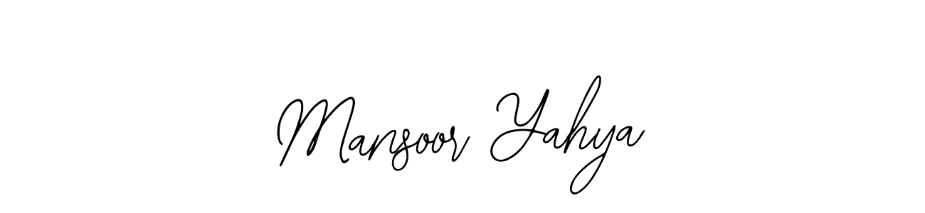 This is the best signature style for the Mansoor Yahya name. Also you like these signature font (Bearetta-2O07w). Mix name signature. Mansoor Yahya signature style 12 images and pictures png