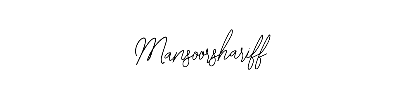 Create a beautiful signature design for name Mansoorshariff. With this signature (Bearetta-2O07w) fonts, you can make a handwritten signature for free. Mansoorshariff signature style 12 images and pictures png