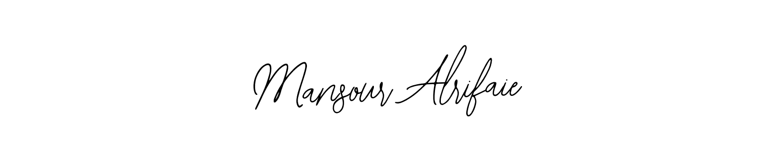 The best way (Bearetta-2O07w) to make a short signature is to pick only two or three words in your name. The name Mansour Alrifaie include a total of six letters. For converting this name. Mansour Alrifaie signature style 12 images and pictures png