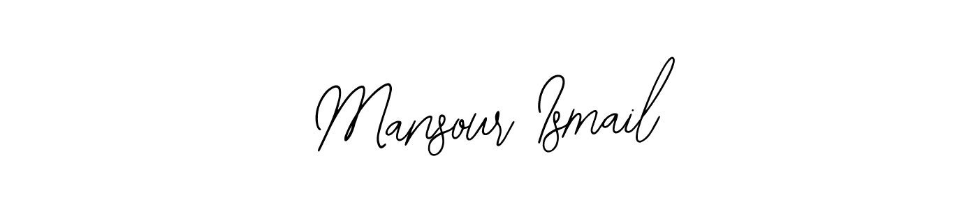 How to make Mansour Ismail signature? Bearetta-2O07w is a professional autograph style. Create handwritten signature for Mansour Ismail name. Mansour Ismail signature style 12 images and pictures png
