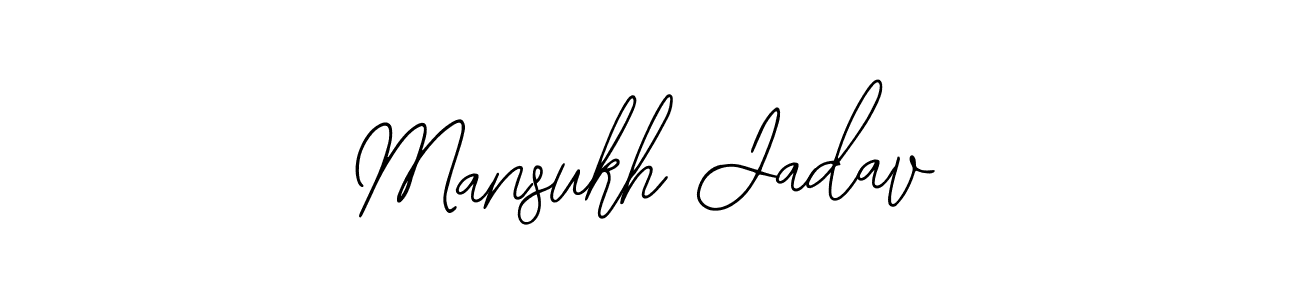 Also we have Mansukh Jadav name is the best signature style. Create professional handwritten signature collection using Bearetta-2O07w autograph style. Mansukh Jadav signature style 12 images and pictures png