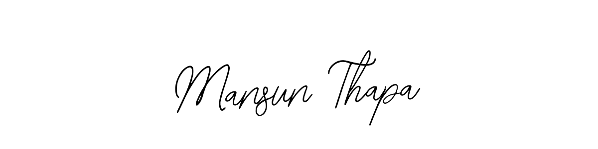 if you are searching for the best signature style for your name Mansun Thapa. so please give up your signature search. here we have designed multiple signature styles  using Bearetta-2O07w. Mansun Thapa signature style 12 images and pictures png