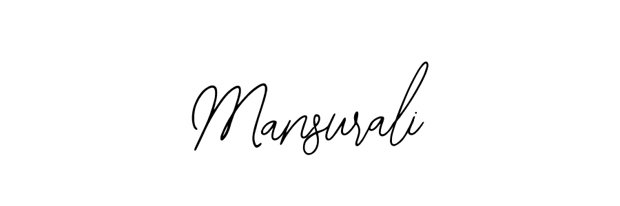 How to make Mansurali signature? Bearetta-2O07w is a professional autograph style. Create handwritten signature for Mansurali name. Mansurali signature style 12 images and pictures png
