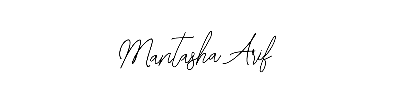 Use a signature maker to create a handwritten signature online. With this signature software, you can design (Bearetta-2O07w) your own signature for name Mantasha Arif. Mantasha Arif signature style 12 images and pictures png