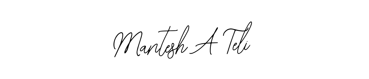 Mantesh A Teli stylish signature style. Best Handwritten Sign (Bearetta-2O07w) for my name. Handwritten Signature Collection Ideas for my name Mantesh A Teli. Mantesh A Teli signature style 12 images and pictures png