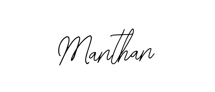 The best way (Bearetta-2O07w) to make a short signature is to pick only two or three words in your name. The name Manthan include a total of six letters. For converting this name. Manthan signature style 12 images and pictures png