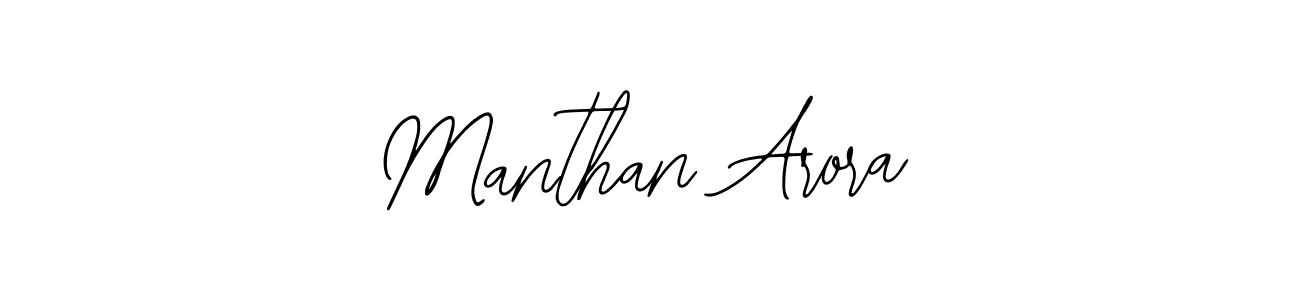 Use a signature maker to create a handwritten signature online. With this signature software, you can design (Bearetta-2O07w) your own signature for name Manthan Arora. Manthan Arora signature style 12 images and pictures png