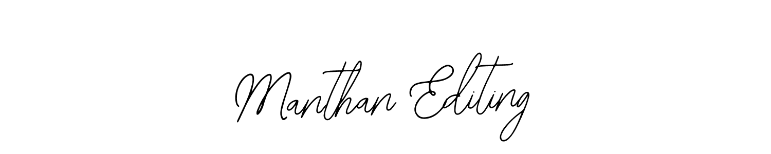 Use a signature maker to create a handwritten signature online. With this signature software, you can design (Bearetta-2O07w) your own signature for name Manthan Editing. Manthan Editing signature style 12 images and pictures png