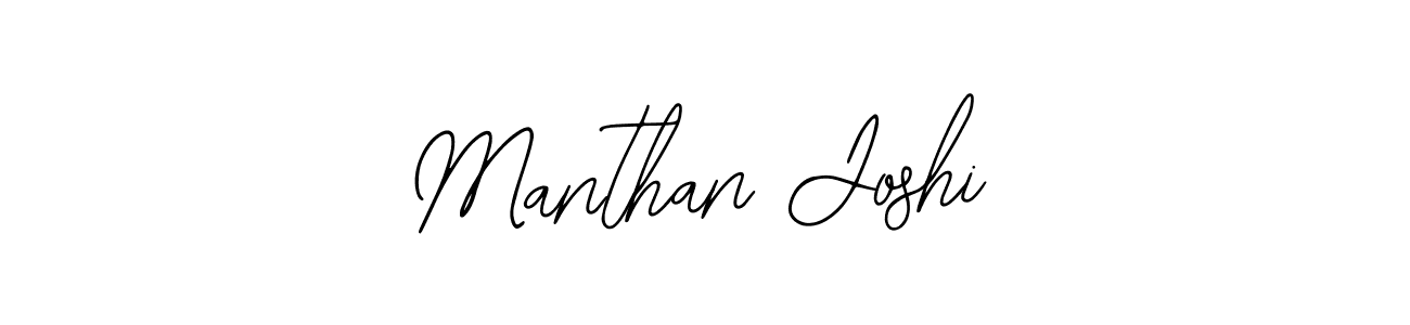 How to make Manthan Joshi signature? Bearetta-2O07w is a professional autograph style. Create handwritten signature for Manthan Joshi name. Manthan Joshi signature style 12 images and pictures png