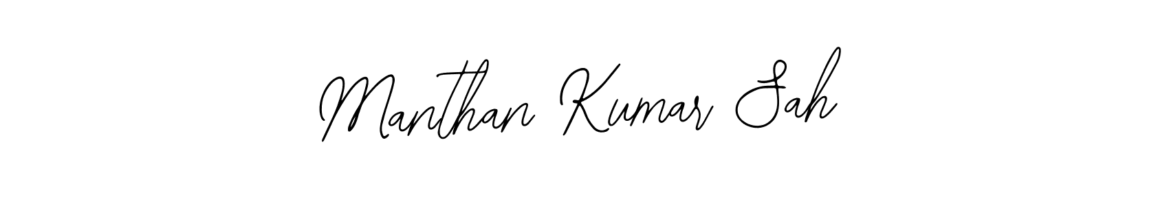 Use a signature maker to create a handwritten signature online. With this signature software, you can design (Bearetta-2O07w) your own signature for name Manthan Kumar Sah. Manthan Kumar Sah signature style 12 images and pictures png