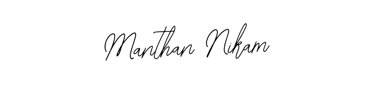 You can use this online signature creator to create a handwritten signature for the name Manthan Nikam. This is the best online autograph maker. Manthan Nikam signature style 12 images and pictures png