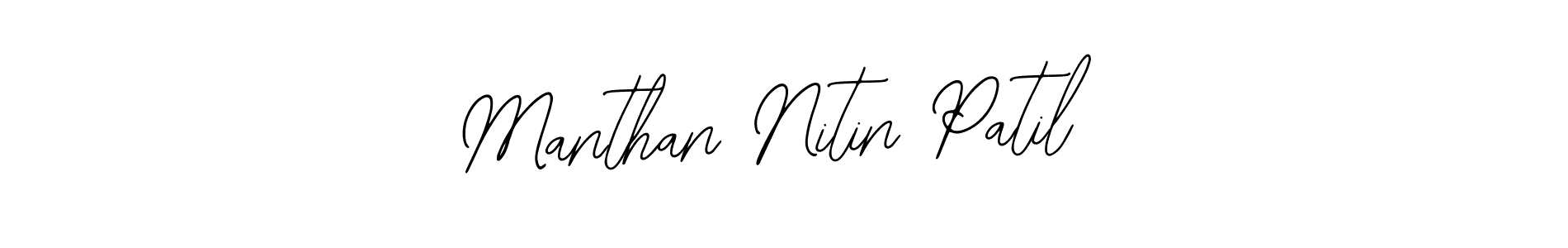 Create a beautiful signature design for name Manthan Nitin Patil. With this signature (Bearetta-2O07w) fonts, you can make a handwritten signature for free. Manthan Nitin Patil signature style 12 images and pictures png