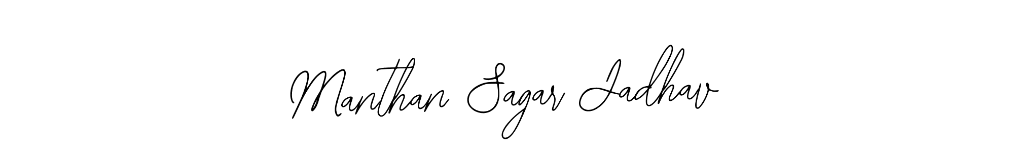 Design your own signature with our free online signature maker. With this signature software, you can create a handwritten (Bearetta-2O07w) signature for name Manthan Sagar Jadhav. Manthan Sagar Jadhav signature style 12 images and pictures png