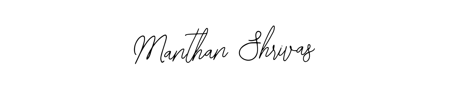 Also we have Manthan Shrivas name is the best signature style. Create professional handwritten signature collection using Bearetta-2O07w autograph style. Manthan Shrivas signature style 12 images and pictures png