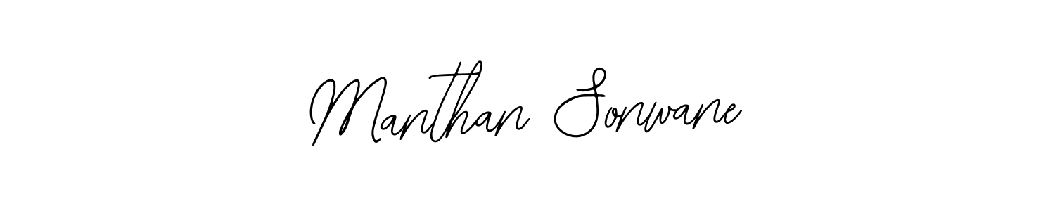 Make a beautiful signature design for name Manthan Sonwane. With this signature (Bearetta-2O07w) style, you can create a handwritten signature for free. Manthan Sonwane signature style 12 images and pictures png