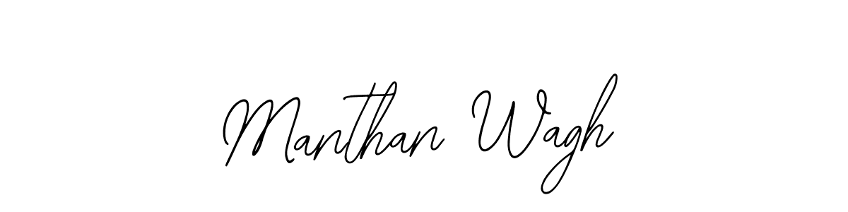 How to make Manthan Wagh signature? Bearetta-2O07w is a professional autograph style. Create handwritten signature for Manthan Wagh name. Manthan Wagh signature style 12 images and pictures png