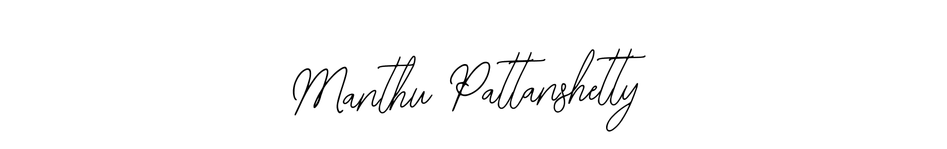 Use a signature maker to create a handwritten signature online. With this signature software, you can design (Bearetta-2O07w) your own signature for name Manthu Pattanshetty. Manthu Pattanshetty signature style 12 images and pictures png