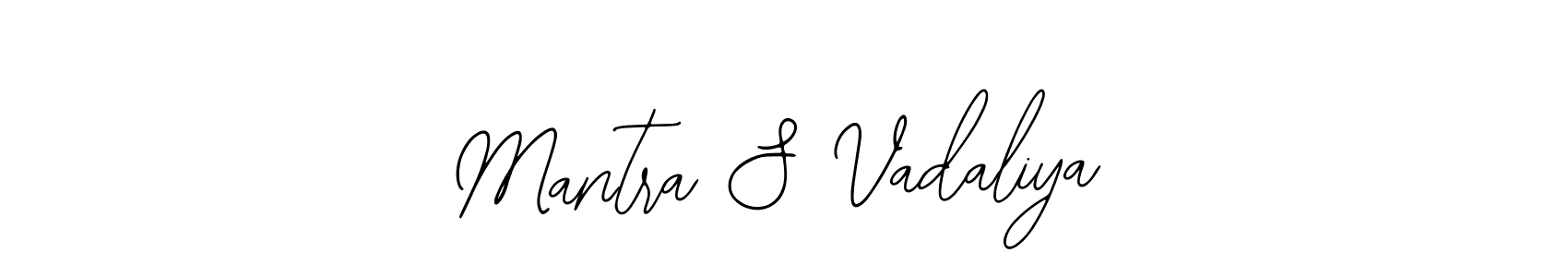 How to Draw Mantra S Vadaliya signature style? Bearetta-2O07w is a latest design signature styles for name Mantra S Vadaliya. Mantra S Vadaliya signature style 12 images and pictures png