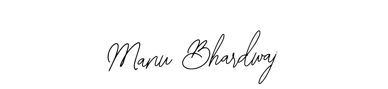 You should practise on your own different ways (Bearetta-2O07w) to write your name (Manu Bhardwaj) in signature. don't let someone else do it for you. Manu Bhardwaj signature style 12 images and pictures png