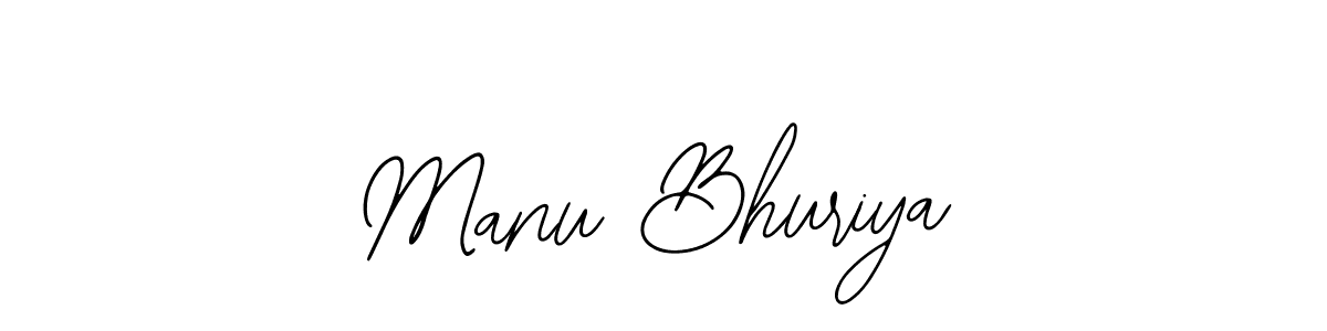 You should practise on your own different ways (Bearetta-2O07w) to write your name (Manu Bhuriya) in signature. don't let someone else do it for you. Manu Bhuriya signature style 12 images and pictures png