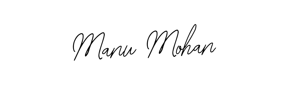 How to make Manu Mohan name signature. Use Bearetta-2O07w style for creating short signs online. This is the latest handwritten sign. Manu Mohan signature style 12 images and pictures png