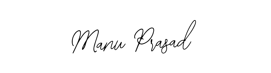 You should practise on your own different ways (Bearetta-2O07w) to write your name (Manu Prasad) in signature. don't let someone else do it for you. Manu Prasad signature style 12 images and pictures png