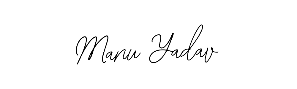 Use a signature maker to create a handwritten signature online. With this signature software, you can design (Bearetta-2O07w) your own signature for name Manu Yadav. Manu Yadav signature style 12 images and pictures png