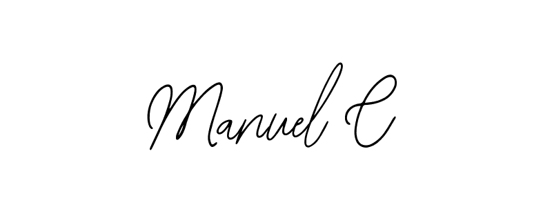 Make a beautiful signature design for name Manuel C. With this signature (Bearetta-2O07w) style, you can create a handwritten signature for free. Manuel C signature style 12 images and pictures png