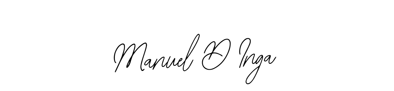 How to Draw Manuel D Inga signature style? Bearetta-2O07w is a latest design signature styles for name Manuel D Inga. Manuel D Inga signature style 12 images and pictures png