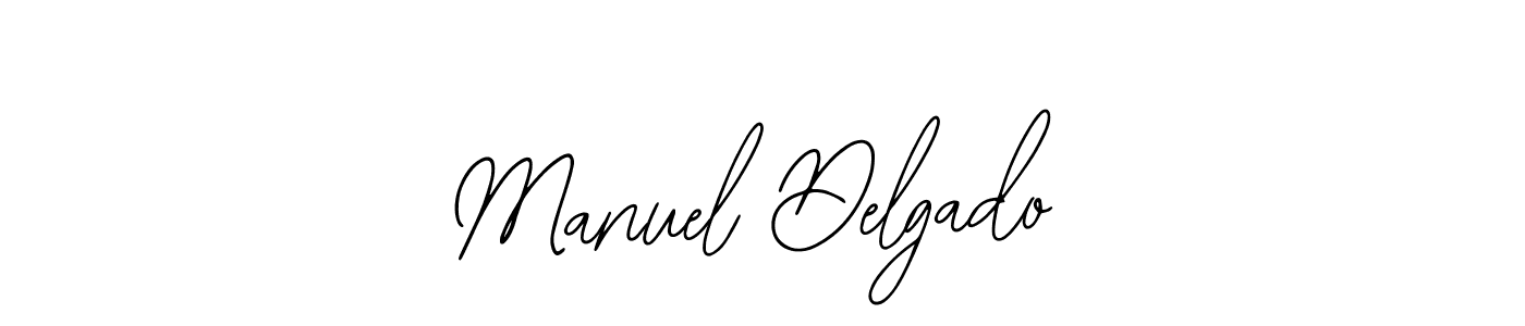 How to make Manuel Delgado name signature. Use Bearetta-2O07w style for creating short signs online. This is the latest handwritten sign. Manuel Delgado signature style 12 images and pictures png