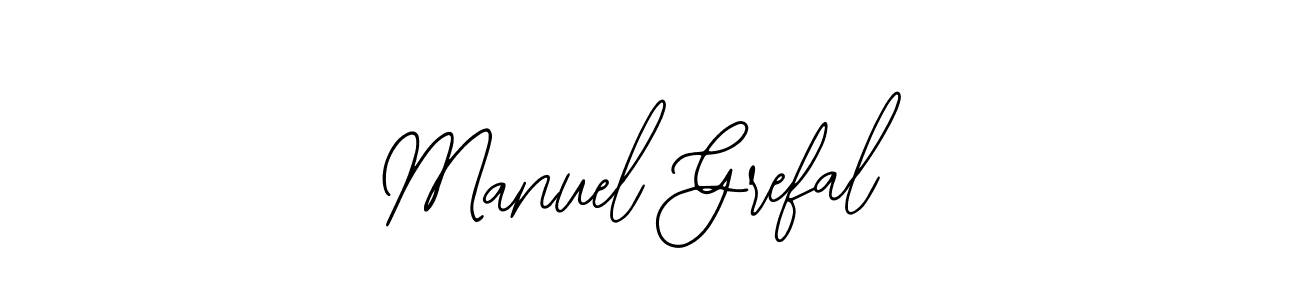 Design your own signature with our free online signature maker. With this signature software, you can create a handwritten (Bearetta-2O07w) signature for name Manuel Grefal. Manuel Grefal signature style 12 images and pictures png