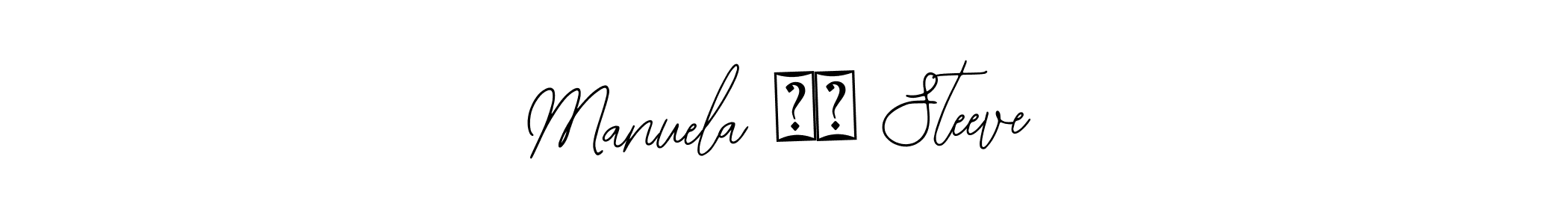 How to Draw Manuela ❤️ Steeve signature style? Bearetta-2O07w is a latest design signature styles for name Manuela ❤️ Steeve. Manuela ❤️ Steeve signature style 12 images and pictures png