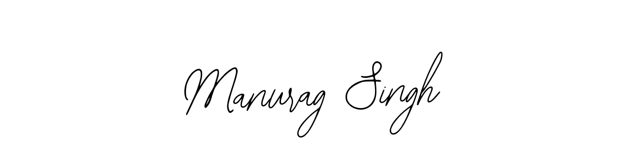 How to make Manurag Singh name signature. Use Bearetta-2O07w style for creating short signs online. This is the latest handwritten sign. Manurag Singh signature style 12 images and pictures png