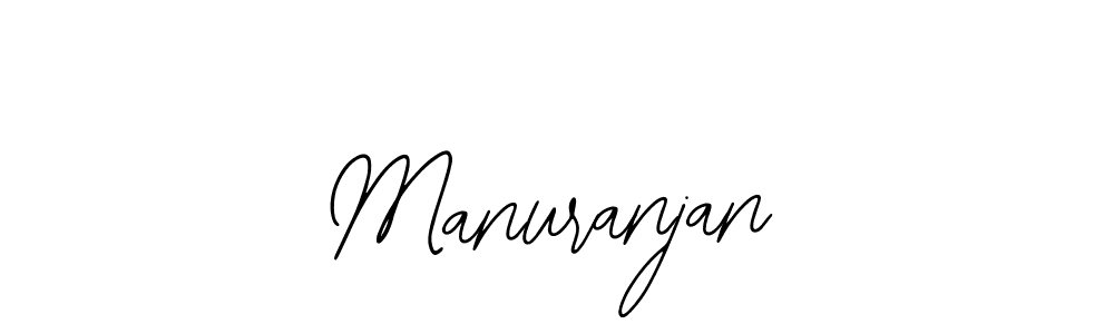 How to make Manuranjan name signature. Use Bearetta-2O07w style for creating short signs online. This is the latest handwritten sign. Manuranjan signature style 12 images and pictures png