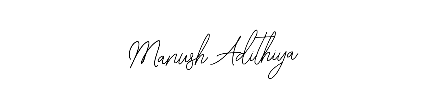 Also You can easily find your signature by using the search form. We will create Manush Adithiya name handwritten signature images for you free of cost using Bearetta-2O07w sign style. Manush Adithiya signature style 12 images and pictures png