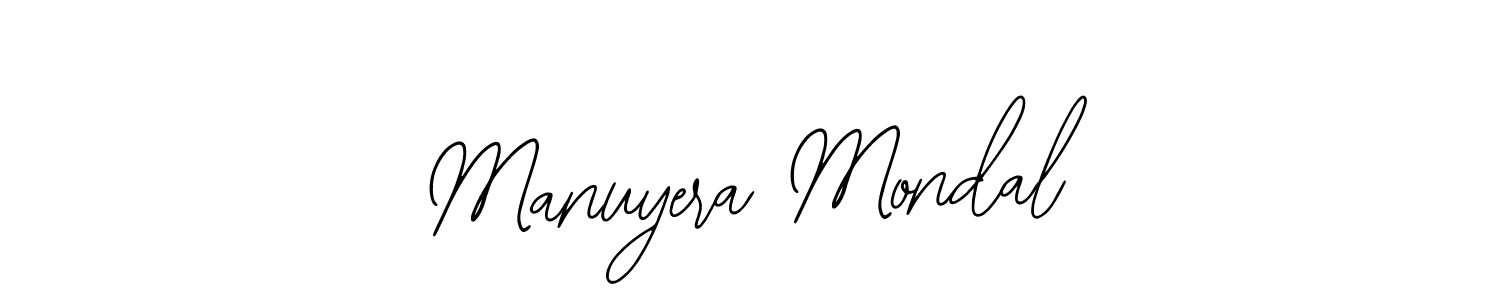 Also we have Manuyera Mondal name is the best signature style. Create professional handwritten signature collection using Bearetta-2O07w autograph style. Manuyera Mondal signature style 12 images and pictures png