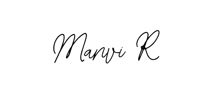 Also You can easily find your signature by using the search form. We will create Manvi R name handwritten signature images for you free of cost using Bearetta-2O07w sign style. Manvi R signature style 12 images and pictures png