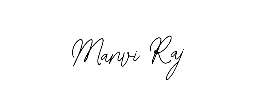 The best way (Bearetta-2O07w) to make a short signature is to pick only two or three words in your name. The name Manvi Raj include a total of six letters. For converting this name. Manvi Raj signature style 12 images and pictures png