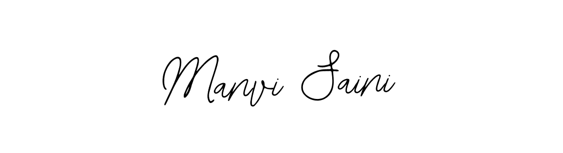 Use a signature maker to create a handwritten signature online. With this signature software, you can design (Bearetta-2O07w) your own signature for name Manvi Saini. Manvi Saini signature style 12 images and pictures png